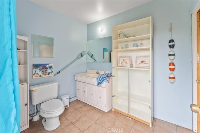9548 Orizaba Ave, Downey, CA 90240 - full bathroom featuring vanity, tile patterned flooring, and a shower