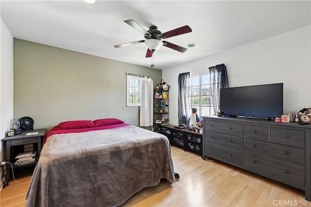 30156 Lexington Dr, Castaic, CA 91384 - bedroom featuring light wood-type flooring and a ceiling fan
