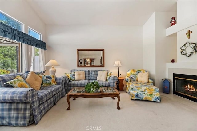 40209 Corte Peralta, Murrieta, CA 92562 - living area with carpet floors and a glass covered fireplace