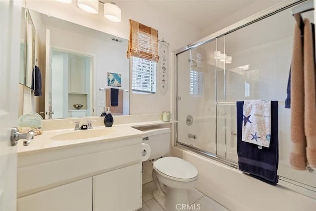 40209 Corte Peralta, Murrieta, CA 92562 - full bath with tile patterned flooring, enclosed tub / shower combo, and vanity