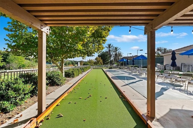 40209 Corte Peralta, Murrieta, CA 92562 - view of patio / terrace with shuffleboard