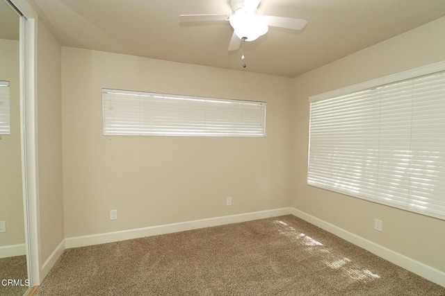 5026 Doreen Ave, Temple City, CA 91780 - empty room with carpet flooring and a ceiling fan