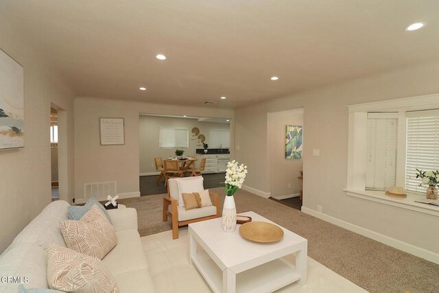 5026 Doreen Ave, Temple City, CA 91780 - living room with recessed lighting and carpet floors