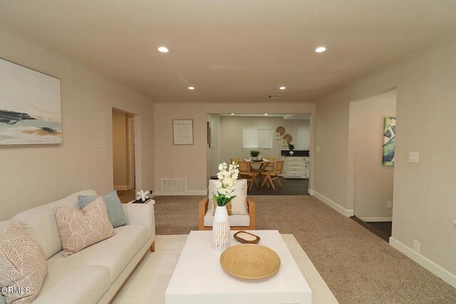 5026 Doreen Ave, Temple City, CA 91780 - living room with recessed lighting and carpet flooring