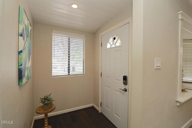 5026 Doreen Ave, Temple City, CA 91780 - entrance foyer with baseboards and dark wood-style floors