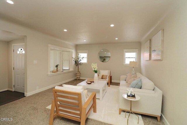 5026 Doreen Ave, Temple City, CA 91780 - living room with recessed lighting and carpet