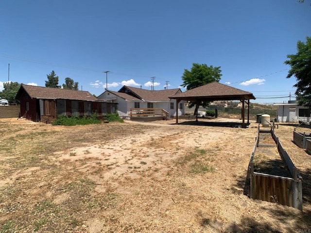 1390 Dewey Pl, Campo, CA 91906 - view of yard with a gazebo and a carport