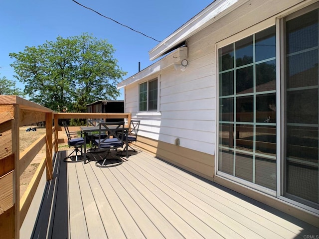 1390 Dewey Pl, Campo, CA 91906 - wooden deck featuring outdoor dining space