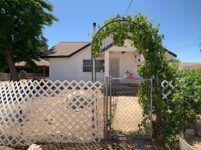 1390 Dewey Pl, Campo, CA 91906 - view of property hidden behind natural elements with a gate