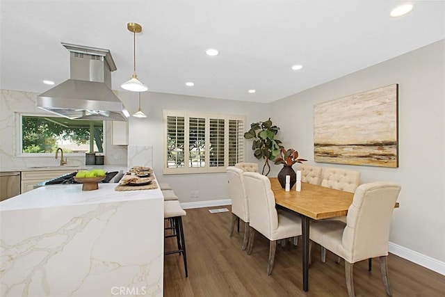 1604 N Laurel Ave, Upland, CA 91784 - dining area featuring wood finished floors and recessed lighting