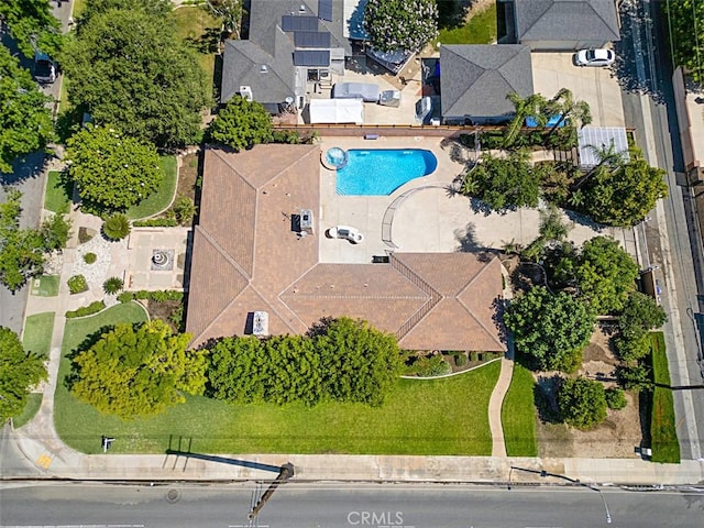 1604 N Laurel Ave, Upland, CA 91784 - aerial view of a pool