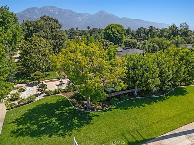 1604 N Laurel Ave, Upland, CA 91784 - drone / aerial view of a mountainous background
