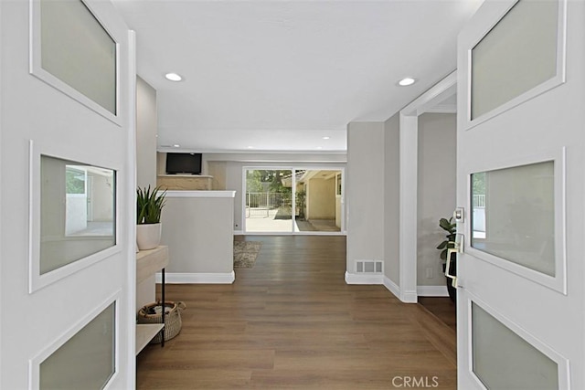 1604 N Laurel Ave, Upland, CA 91784 - entrance foyer with recessed lighting and wood finished floors