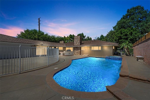 1604 N Laurel Ave, Upland, CA 91784 - view of swimming pool featuring a patio and a pool with connected hot tub