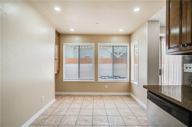 37940 42nd St E Unit 129, Palmdale, CA 93552 - unfurnished dining area featuring light tile patterned floors and recessed lighting