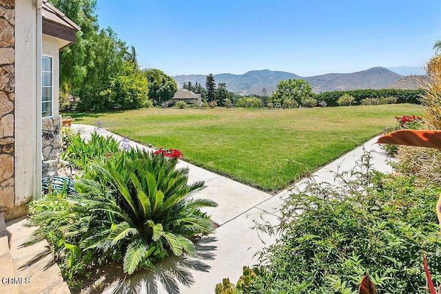 2981 Yucca Dr, Camarillo, CA 93012 - view of grassy yard with a mountain view