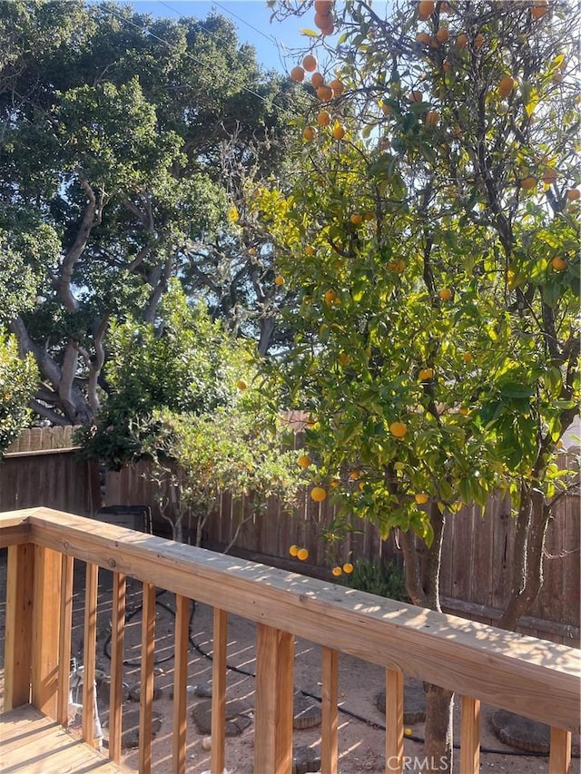 1039 Maple St, Arroyo Grande, CA 93420 - wooden terrace featuring a fenced backyard