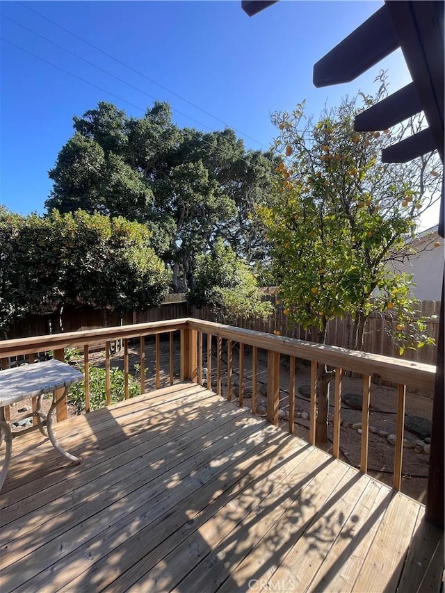 1039 Maple St, Arroyo Grande, CA 93420 - deck featuring a fenced backyard