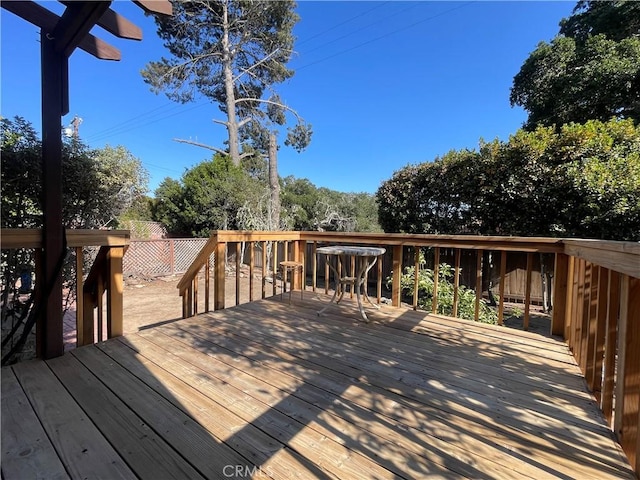 1039 Maple St, Arroyo Grande, CA 93420 - view of wooden deck