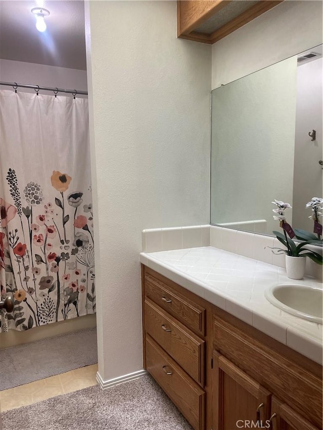 1039 Maple St, Arroyo Grande, CA 93420 - bathroom with vanity and a shower with curtain