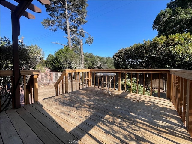 1039 Maple St, Arroyo Grande, CA 93420 - view of wooden terrace