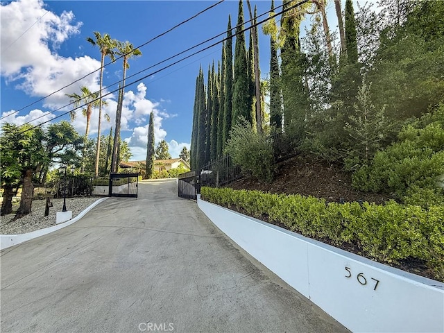 567 Lone Oak Dr, Thousand Oaks, CA 91362 - view of concrete road with a gate