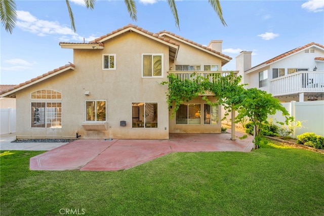 41024 Montelena Cir, Temecula, CA 92591 - rear view of property with a tiled roof, stucco siding, and a patio area