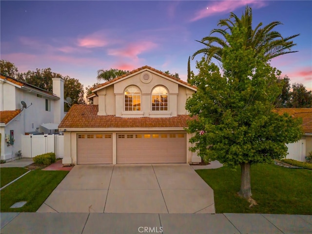 41024 Montelena Cir, Temecula, CA 92591 - mediterranean / spanish-style house with concrete driveway, stucco siding, and a tile roof