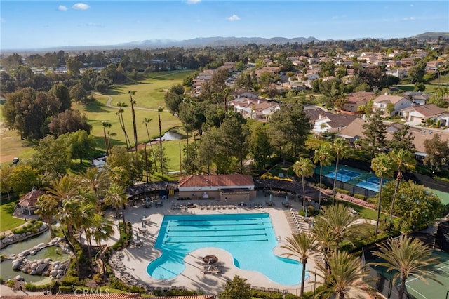 41024 Montelena Cir, Temecula, CA 92591 - community pool featuring a residential view and a mountain view