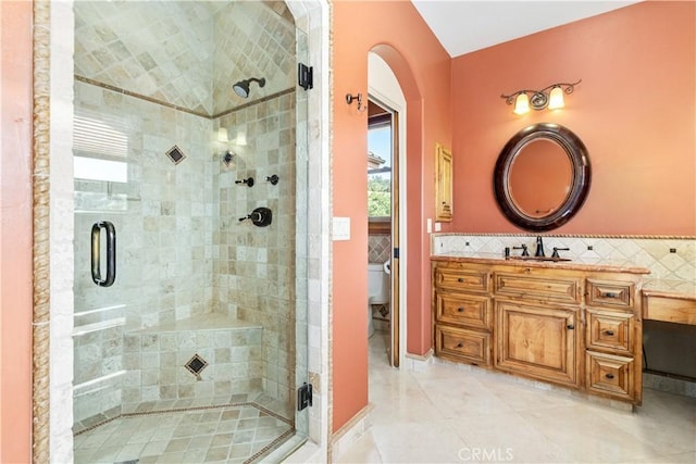 9942 Sunfish Cir, Paso Robles, CA 93446 - full bath featuring a shower stall and vanity