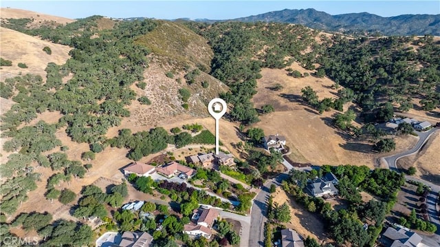 9942 Sunfish Cir, Paso Robles, CA 93446 - aerial view of property's location featuring mountains
