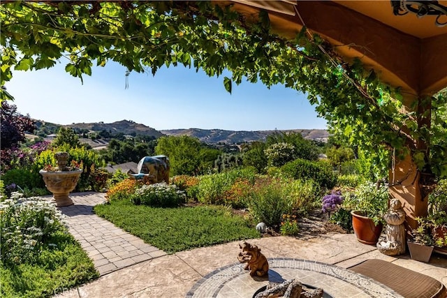 9942 Sunfish Cir, Paso Robles, CA 93446 - view of patio / terrace featuring a mountain view