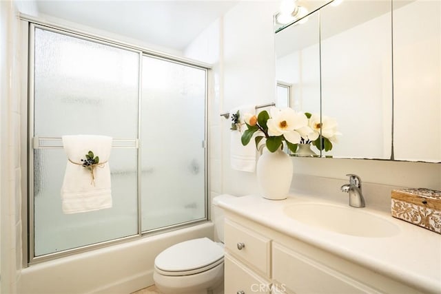 6772 Rook Dr, Huntington Beach, CA 92647 - bathroom featuring vanity and shower / bath combination with glass door