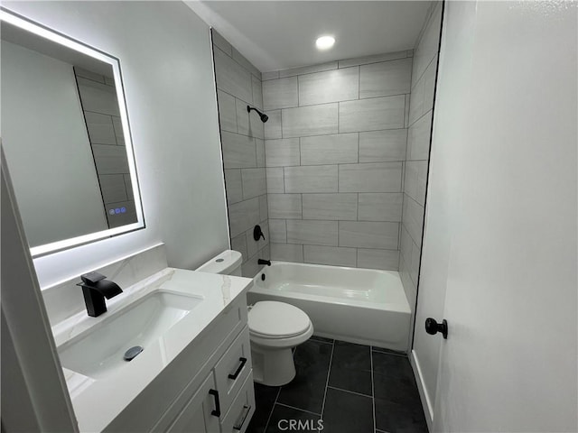 1540 Potrero Grande Dr Unit A, Rosemead, CA 91770 - full bath with vanity, tile patterned flooring,  shower combination, and recessed lighting