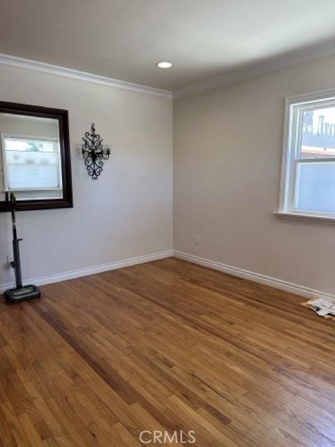 2322 249th St, Lomita, CA 90717 - spare room featuring ornamental molding and wood finished floors