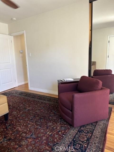 2322 249th St, Lomita, CA 90717 - sitting room featuring wood finished floors and baseboards
