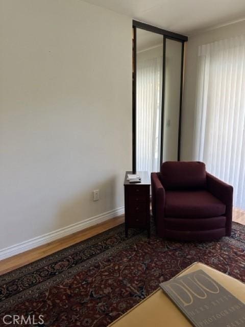 2322 249th St, Lomita, CA 90717 - living area featuring wood finished floors and baseboards
