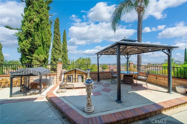 13555 Via, San Remo, Chino Hills, CA 91709 - view of patio / terrace featuring a gazebo