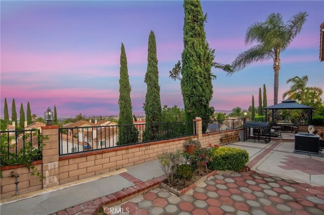 13555 Via, San Remo, Chino Hills, CA 91709 - fenced backyard featuring a gazebo and a patio area