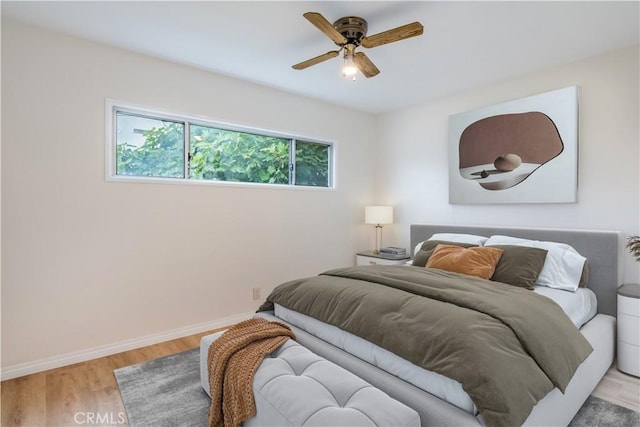 1534 W 154th Pl, Gardena, CA 90247 - bedroom featuring light wood-style flooring and a ceiling fan