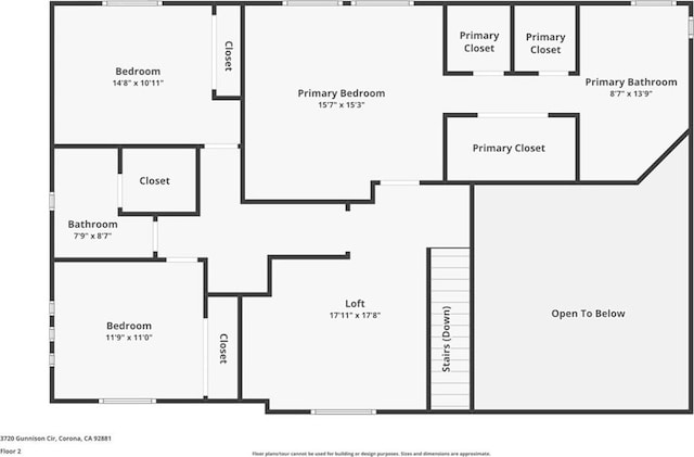 3720 Gunnison Cir, Corona, CA 92881 - view of room layout