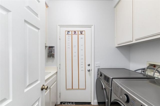3720 Gunnison Cir, Corona, CA 92881 - laundry room with washer and clothes dryer and cabinet space