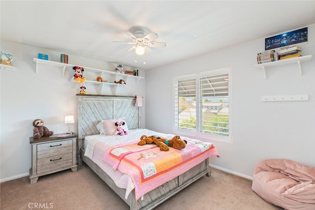 3720 Gunnison Cir, Corona, CA 92881 - bedroom with light carpet and a ceiling fan