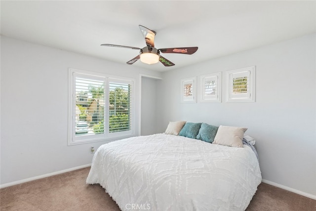 3720 Gunnison Cir, Corona, CA 92881 - carpeted bedroom featuring baseboards and ceiling fan