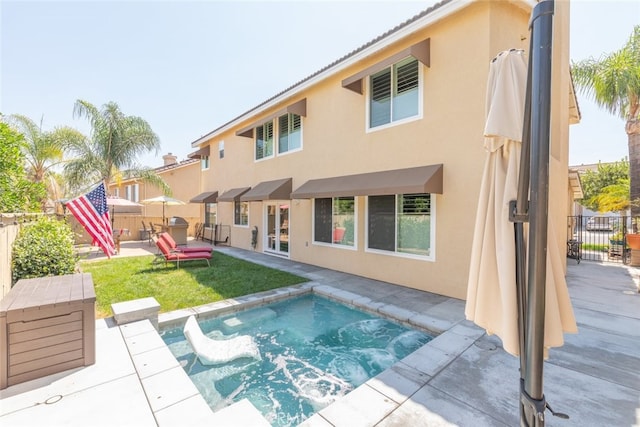 3720 Gunnison Cir, Corona, CA 92881 - view of swimming pool with a patio, a hot tub, and a swimming pool