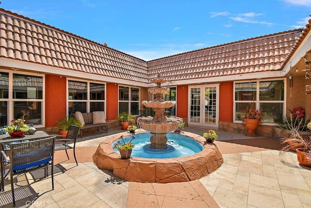 2335 N San Antonio Ave, Upland, CA 91784 - view of patio with french doors and a pergola