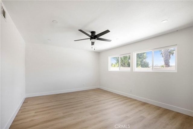 801 Navajo Dr, Riverside, CA 92507 - unfurnished room featuring light wood-style floors and ceiling fan