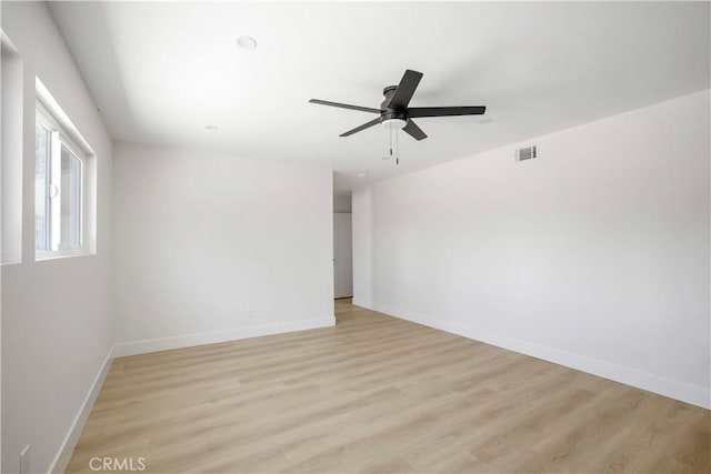 801 Navajo Dr, Riverside, CA 92507 - unfurnished room with ceiling fan and light wood-style floors