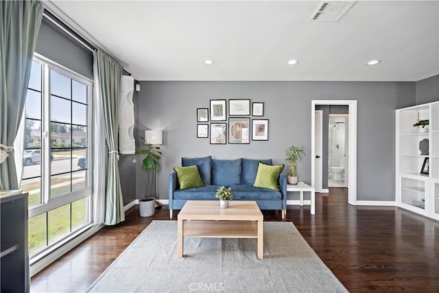 1425 Violeta Dr, Alhambra, CA 91801 - living area with wood finished floors and recessed lighting