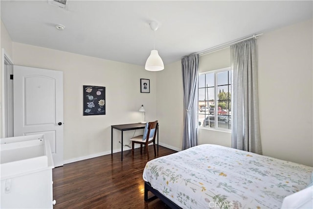 1425 Violeta Dr, Alhambra, CA 91801 - bedroom featuring dark wood-style floors and baseboards